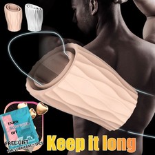 Stretchy Foreskin Penis Sleeve Cock Ring Male Girth Enhancer Sex-toys for Men