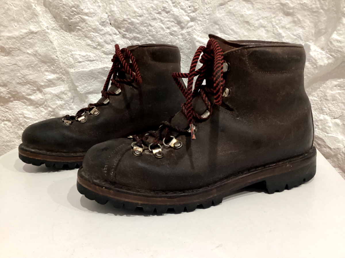 Raichle Vintage Hiking Mountaineering Leather Boots Mens 9 