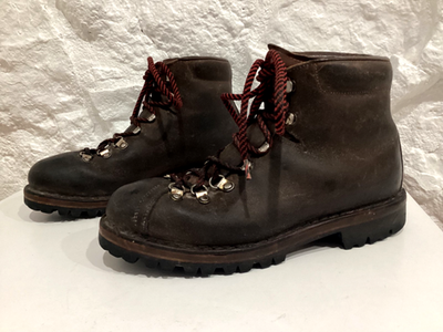 Raichle Vintage Hiking Mountaineering Leather Boots Mens 9  display picture 3
