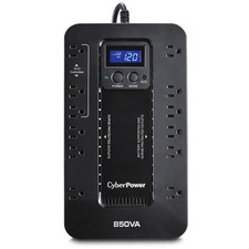 CyberPower Ecologic EC850LCD Compact 12 Outlets 850VA 510W UPS with Multifunctio