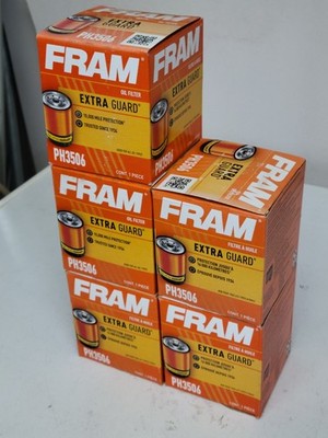 **LOT OF 5** FRAM PH3506 Extra Guard 10K Mile Spin-On Oil Filters