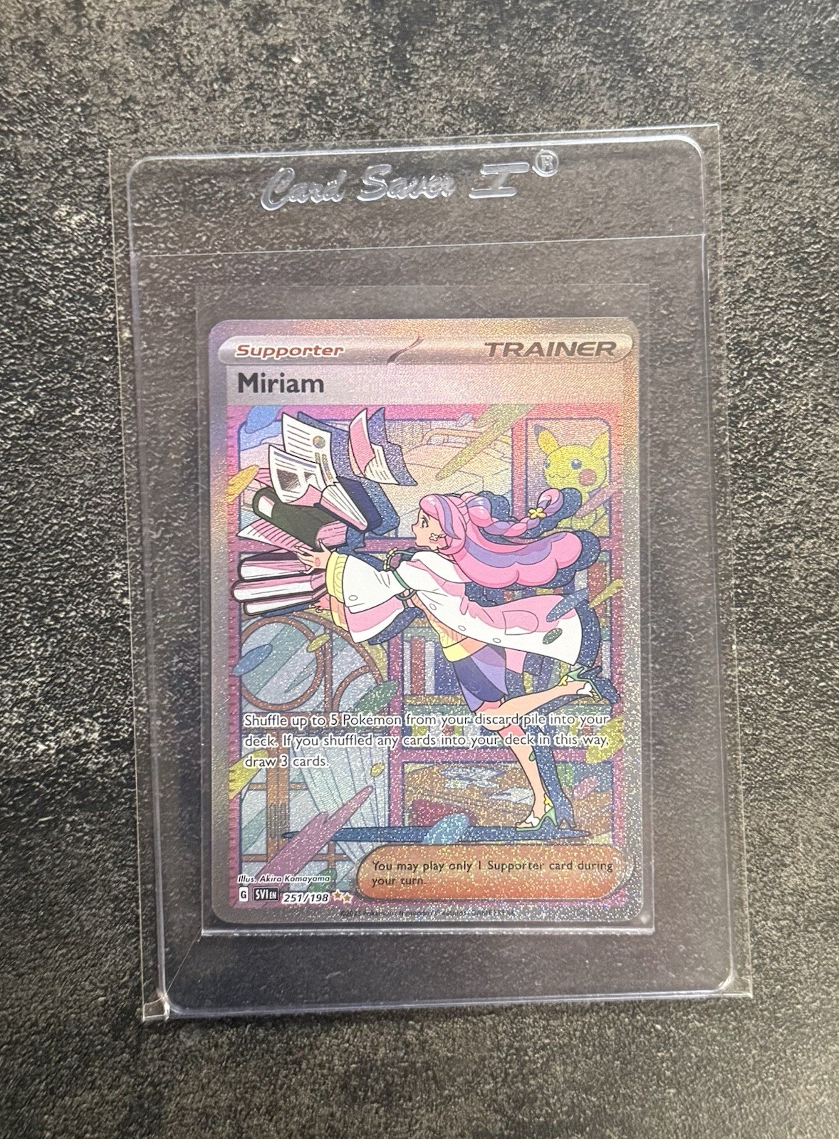 Pokemon TCG Scarlet & Violet Base #251 Miriam Special Illustration Rare Card NM*
