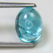 Natural Blue Apatite Cabochon Gemstone In Oval Shape 1.70 Carats 8x6x4 mm Size