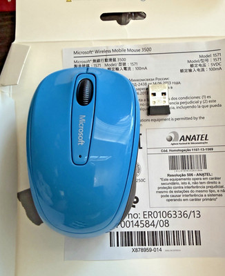 Microsoft Wireless Mobile Mouse 3500 USB Dongle Model- 1571 , 1496 - GMF-00273