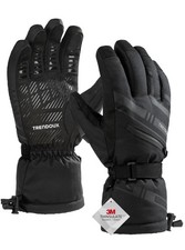 TRENDOUX Mens Winter Gloves Women Extreme Cold Weather Below X-Large, Black