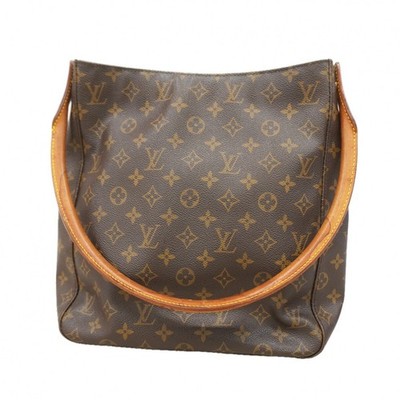 6ed3618 Louis Vuitton Shoulder Bag Monogram Looping GM M51145 Brown Used Ladies