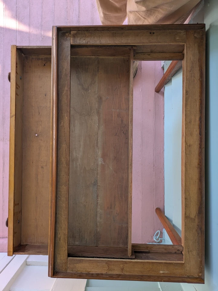 Slant Front Antique Oak School/Clerk Desk - Image 4 of 4