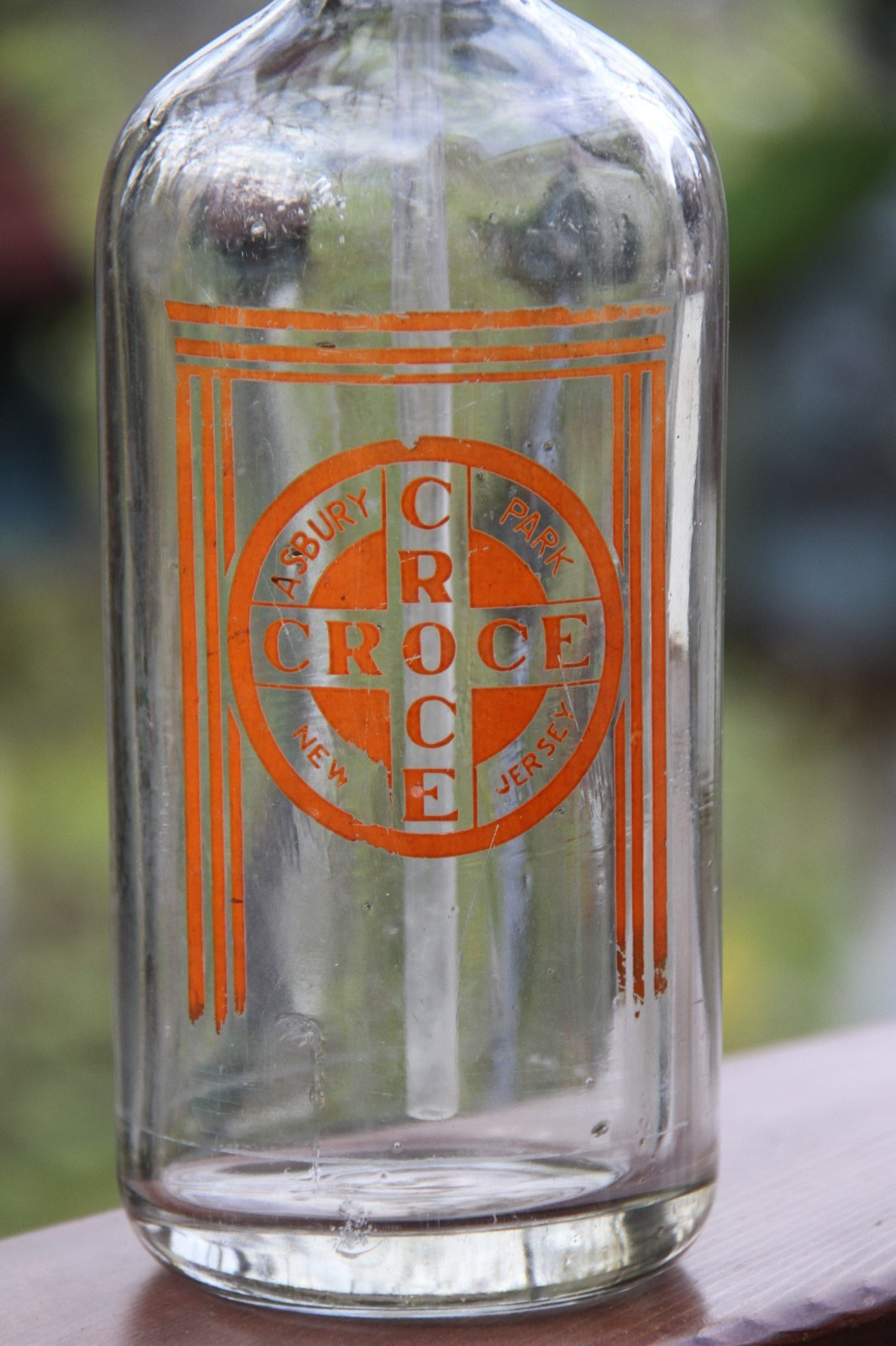 ORIGINAL CROCE & CROCE ASBURY PARK SELTZER JERSEY SHORE BOTTLE BELMAR RARITAN