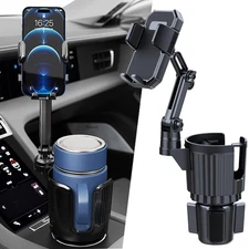 360° Universal Cup Holder Car Mount Cradle For Cell Phone Drink Organizer Holder