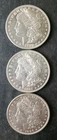 1880, 1881, and 1896 $1 Morgan Silver Dollars
