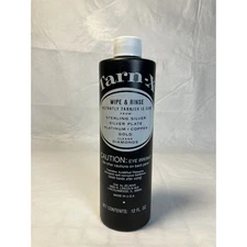 Tarn-X Tarnish Remover 12 Ounce Bottle Vintage 1991 Wipe Rinse Silver Copper