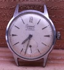 PROMINENT 17j JEAMBRUN SWISS WRIST WATCH 32mm 16mm LUG FOR REPAIR (HI)