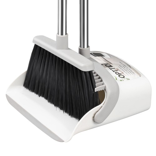 Broom with Dustpan Combo Set, Hand Broom and Dustpan Set for Sweeping Indoor ...