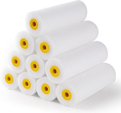 Mister Rui 10x Lackierwalze, 11cm Schaumwalze, Lackierwalzen, Kleine
