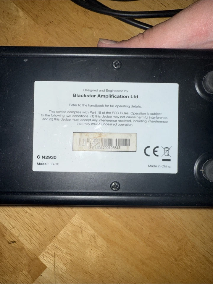 Controlador de pie multifunción Blackstar FS-10 para amplificadores serie ID Foto 2 de 2
