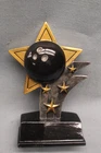 large star theme bowling trophy full color resin award SSR13