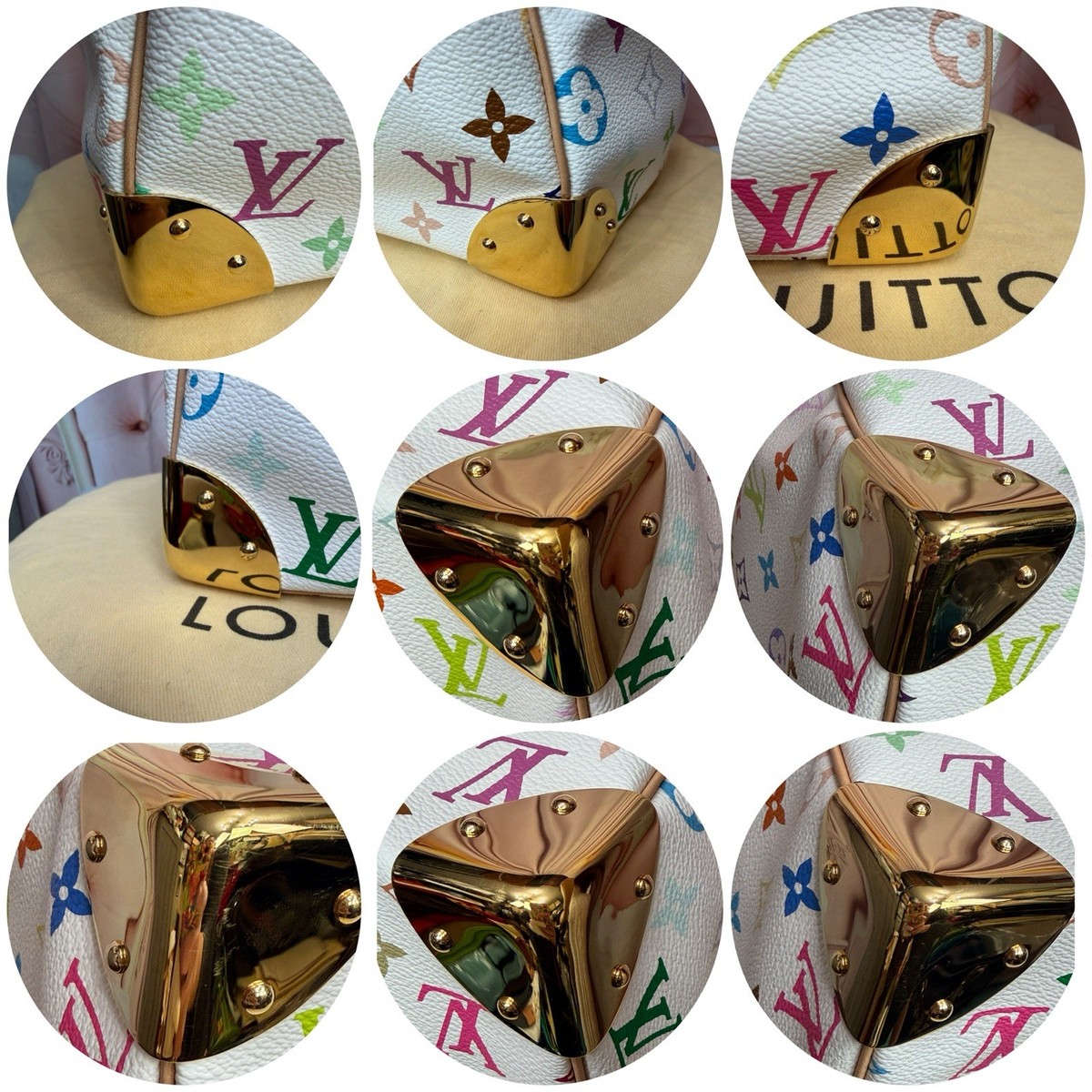 Louis Vuitton Multicolor Speedy 30 White Takashi Murakami Limited