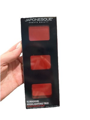 JAPONESQUE Kumadori Highlighter Trio 01 Golden 02 Bronze Pearl 03 Rose Pearl
