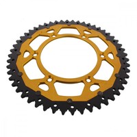 Kettenrad Alu Gold 52-ZäHne 520-Teilung FüR KTM EXC-F 250 4T Sixdays 2009-2010