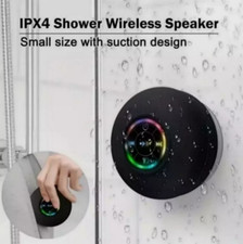 Waterproof Bluetooth Wireless Shower Speaker Bathroom Speaker LED Light  ////