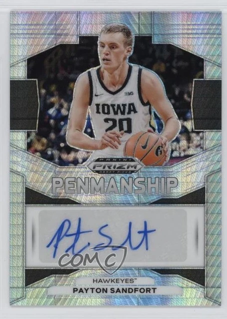 2024 Panini Prizm Draft Picks Penmanship Hyper Payton Sandfort #P-PSF Auto 1gt6