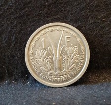 1948 French Equatorial Africa franc, gazelle UNC, KM-6 (EF25)