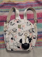 Disney Baby Petunia Pickle Bottom Minnie Mouse Mini Backpack White/Gold/Pink Wi