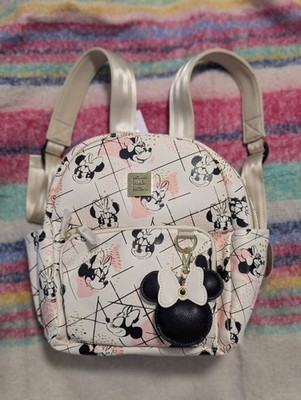 Disney Baby Petunia Pickle Bottom Minnie Mouse Mini Backpack  White/Gold/Pink Wi