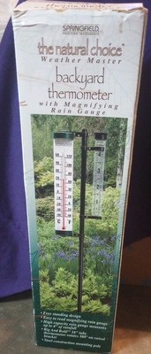 The Natural Choice Weather Master Backyard Thermometer N.I.B. | eBay