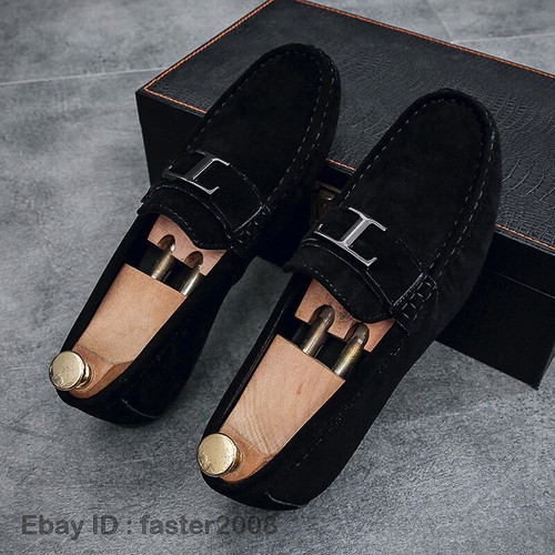 Mocassini uomo guida scarpe eleganti casual slip on flat uomo mocassini ufficio formale - Foto 12 di 29
