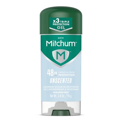 Mitchum Men s Triple Odor Protection 3.4 Ounce (Pack of 1), Unscented