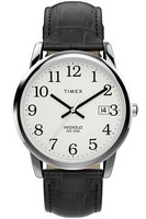 Timex Easyreader TW2W95400 Uhr Quarz WeißEs Zifferblatt Schwarzes Lederarmband