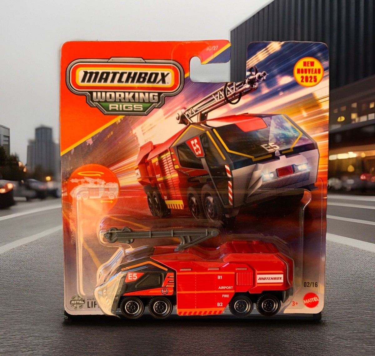 ミニカー MATCHBOX MBX FLAME BLASTER 2025 MATCHBOX WORKING RIGS MBX Flame Blaster Fire Truck E5