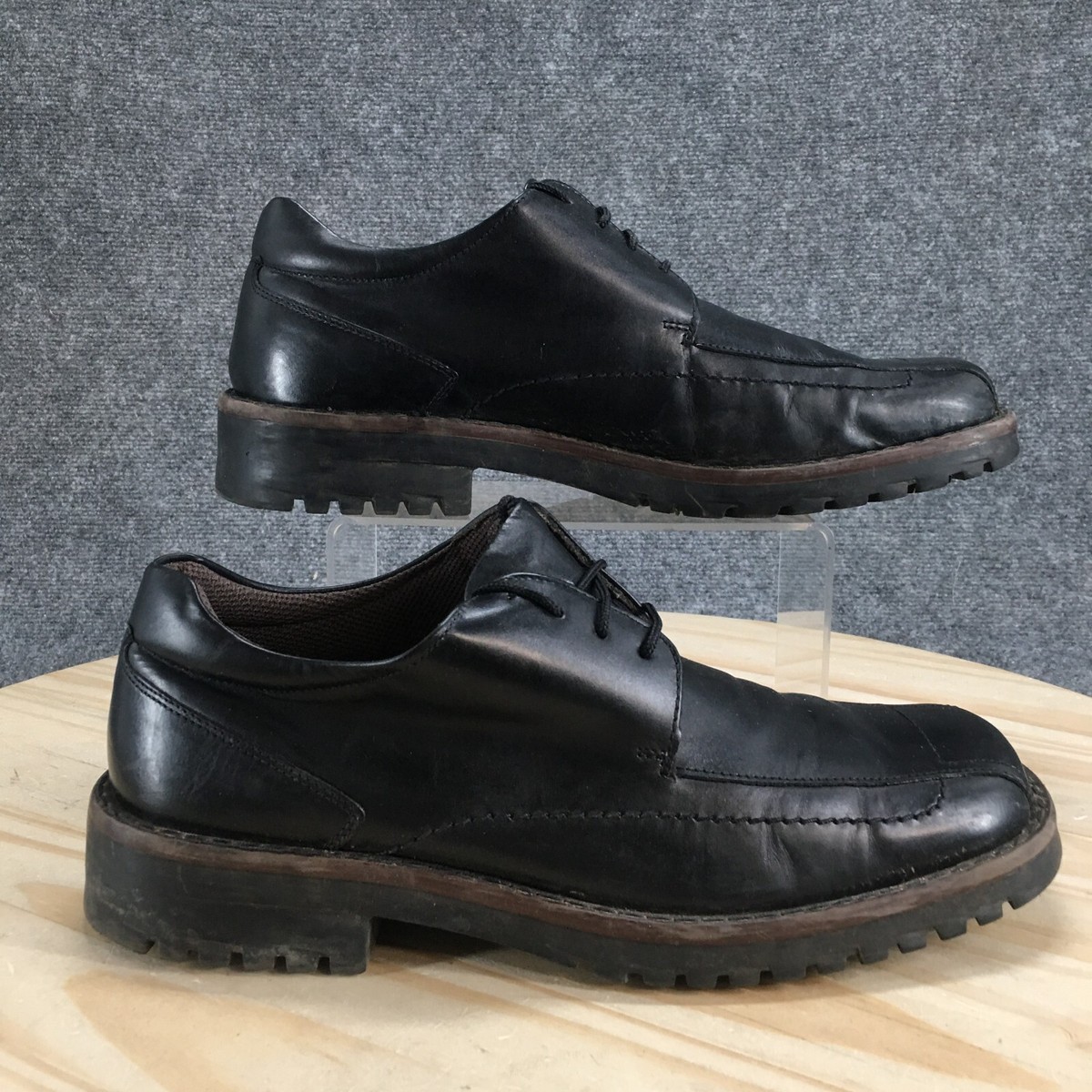 Vintage Nunn Bush NXXT Leather Oxford Lace Up Shoes NUNN BUSH NXXT OXFORD BLACK LEATHER LACE UP MENS SHOES 9.5 M  main image 4