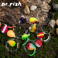 Dr.Fish 10pcs Walleye Spinner Blades Rig Kit Colorado Octopus Hooks Fishing Rigs