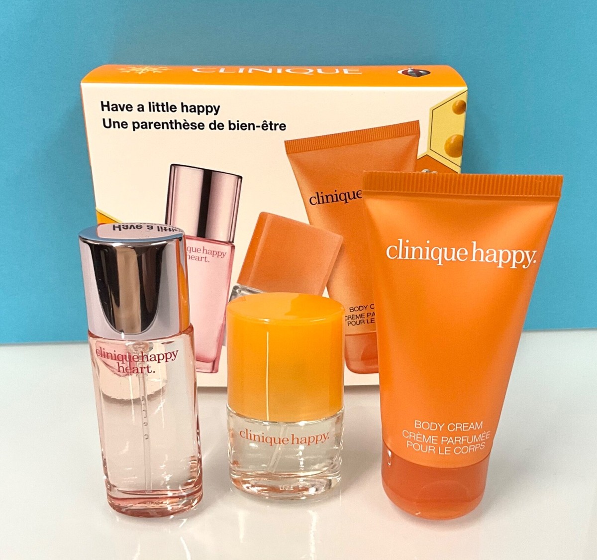 Clinique pcs Have A Little Happy Fragrance Set Happy/Happy