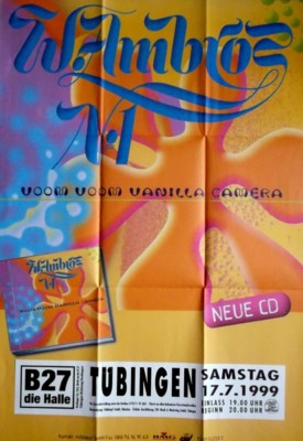 AMBROS, WOLFGANG - 1999 - In Concert - Vanilla Camera Tour - Poster - Tübingen