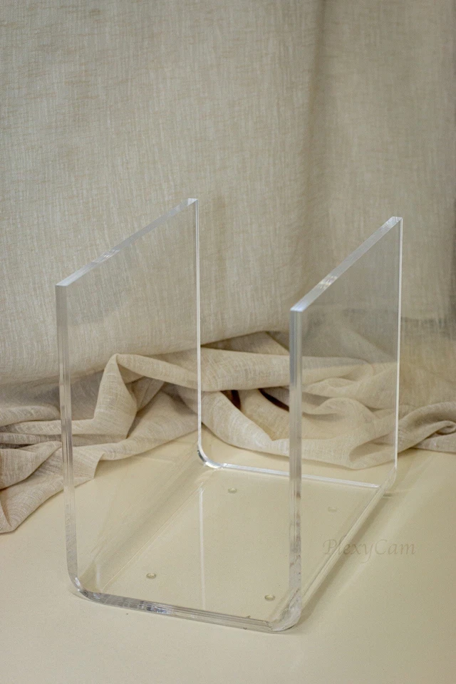 Porta vinili Portadischi Plexiglass Trasparente LP Contenitore 20x30x25H Mod S - Immagine 3 di 3