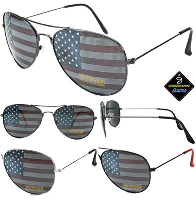 AMERICAN FLAG MENS WOMENS AVAITOR SUNGLASSES novelty eyewear USA glasses #304