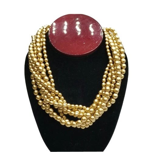 CAROLEE 8 Strand Choker Necklace 