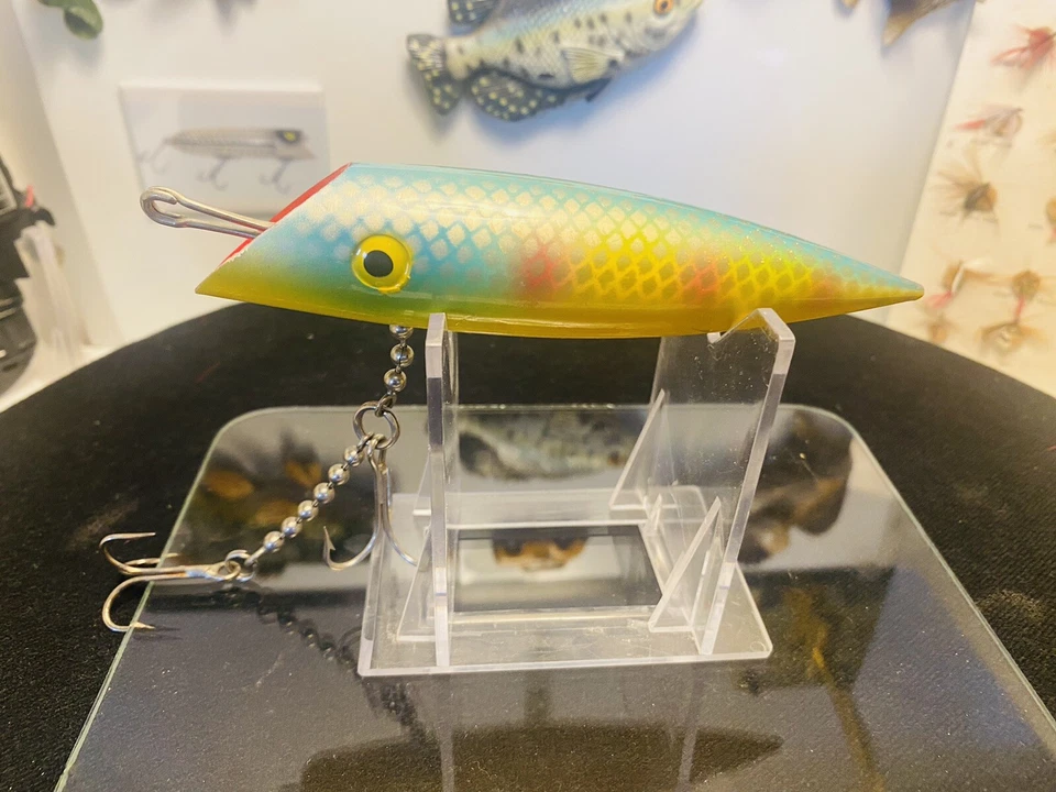 Винтажная приманка для лосося Bill Minser Lucky Louie цветной узор сельдь 5 1/2 дюйма - Изображение 2 из 4