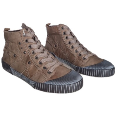 Gabor women's sneakers leather nutmeg wide G removable footbed comfort 12.655.33