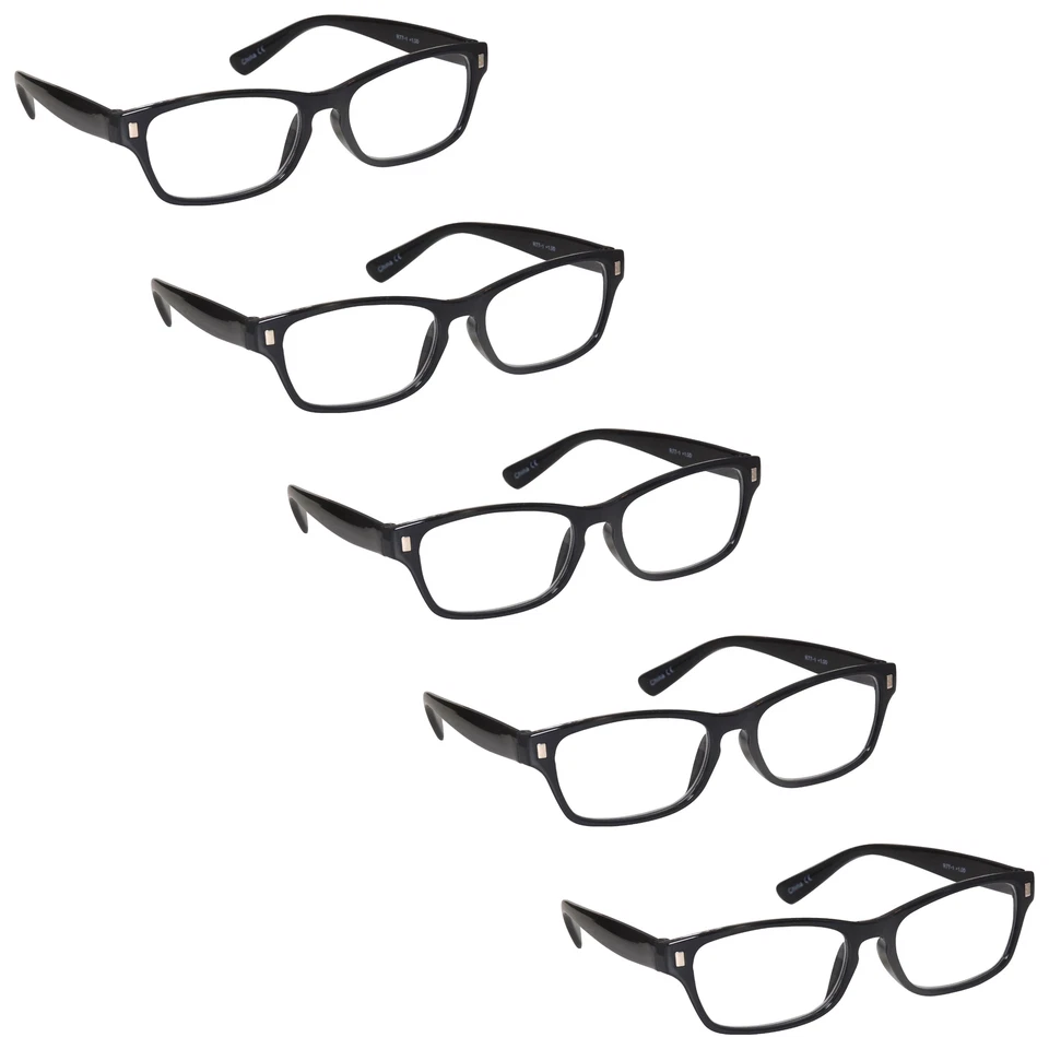 5 Packs Reading Glasses Mens Womens UV Reader RRRRR77