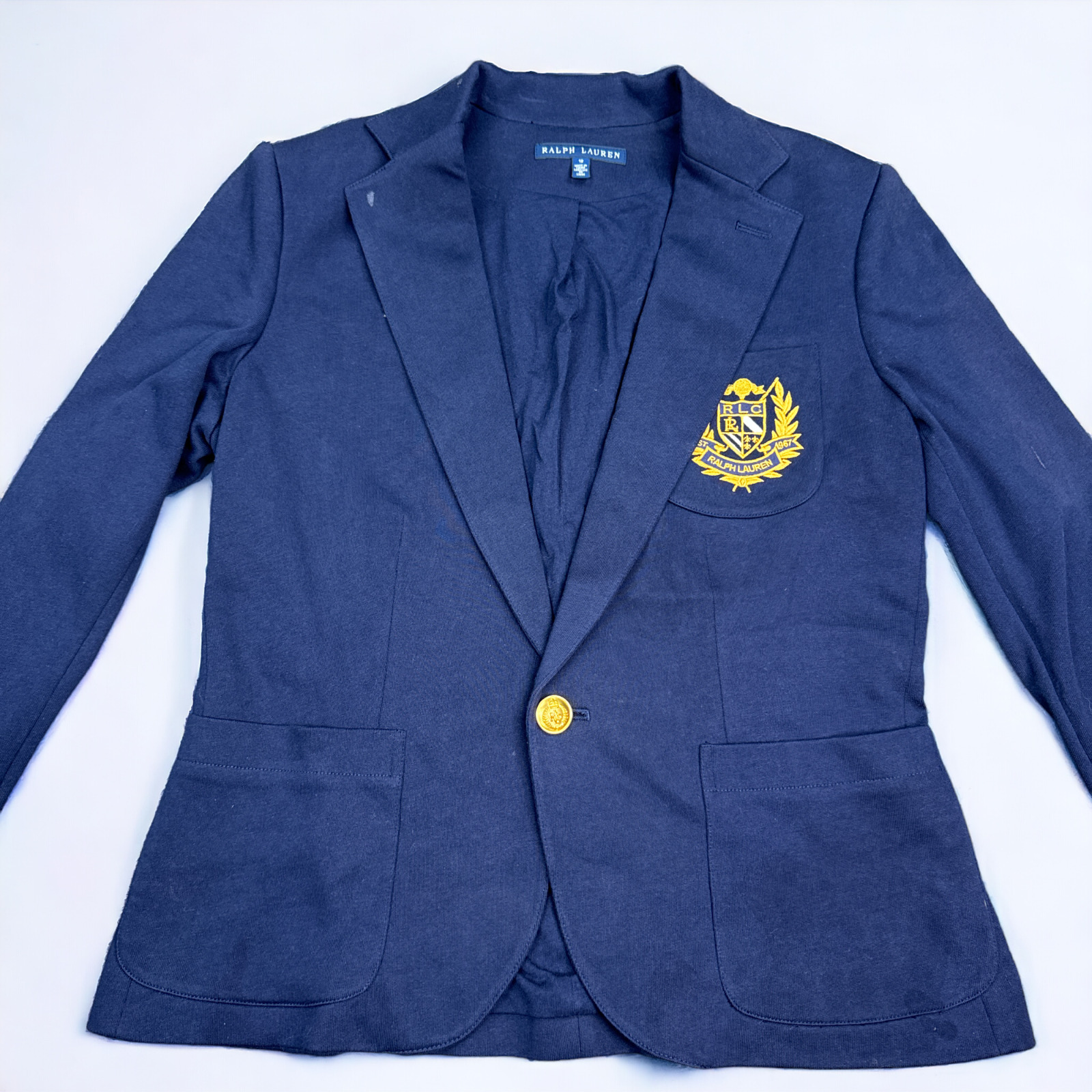 Ralph Lauren Blazer Jacket Womens Size 12 Navy Bl… - image 2