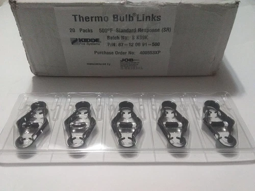 5pcs KIDDE 87-120091-450-21 - 450° STANDARD RESPONSE THERMO-BULB LINK dd16-mm Yy