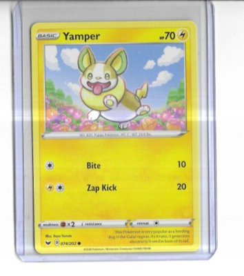 Pokemon #835 Yamper 074/202 never played | eBay