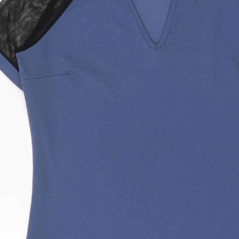 Select Womens Blue Polyester Blend Shift Size 14 - image 11