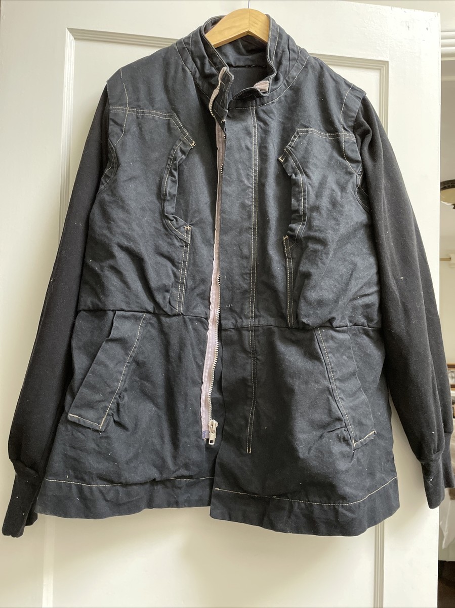 Slab By Rick Owens Men's DENIM Jacket Jeans black size L S ZIP UP