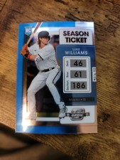 2022 Panini Chronicles Baseball Luke Williams Contenders Optic RC
