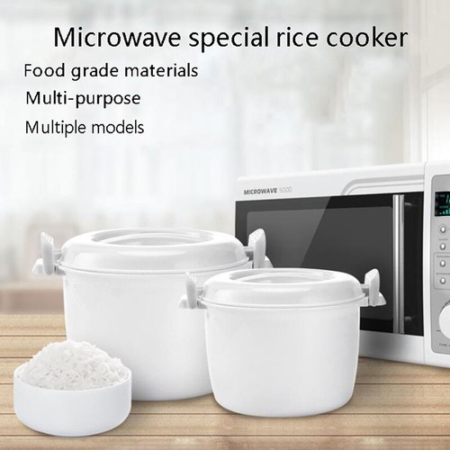Microwave Oven Rice Cooker Food Steamer Pot Cooking Utensil Insulation